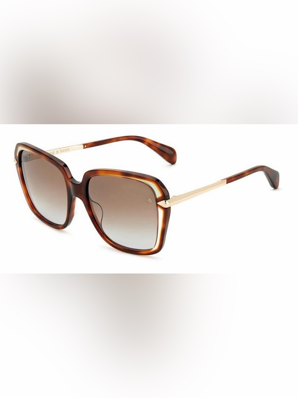 rag & bone Tortoiseshell Brown Oversized Sunglasses